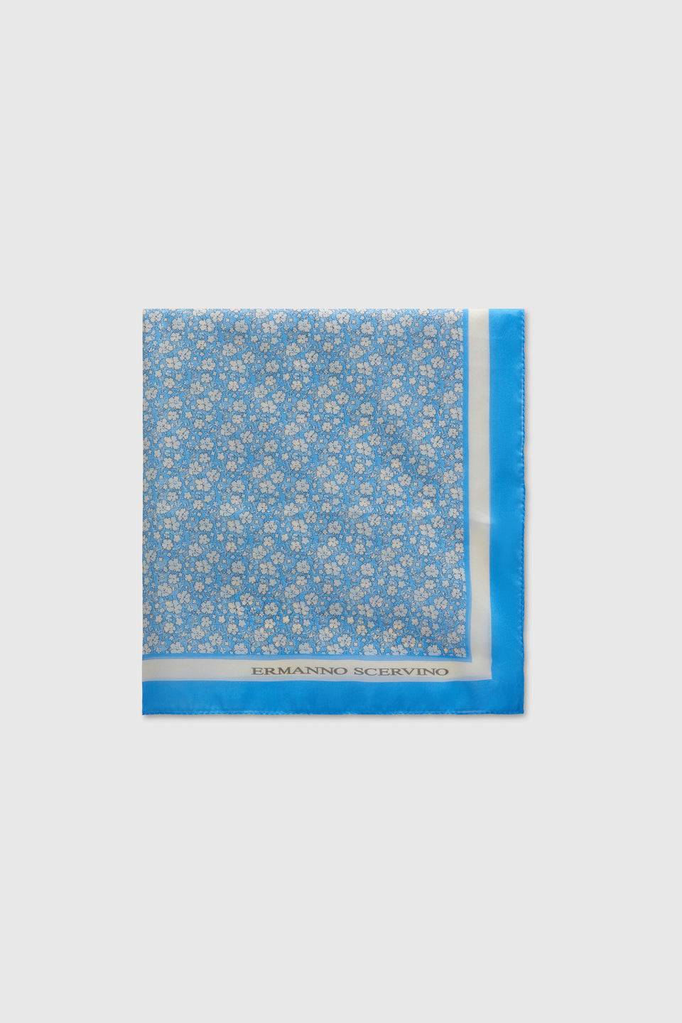 Foulard in seta azzurro