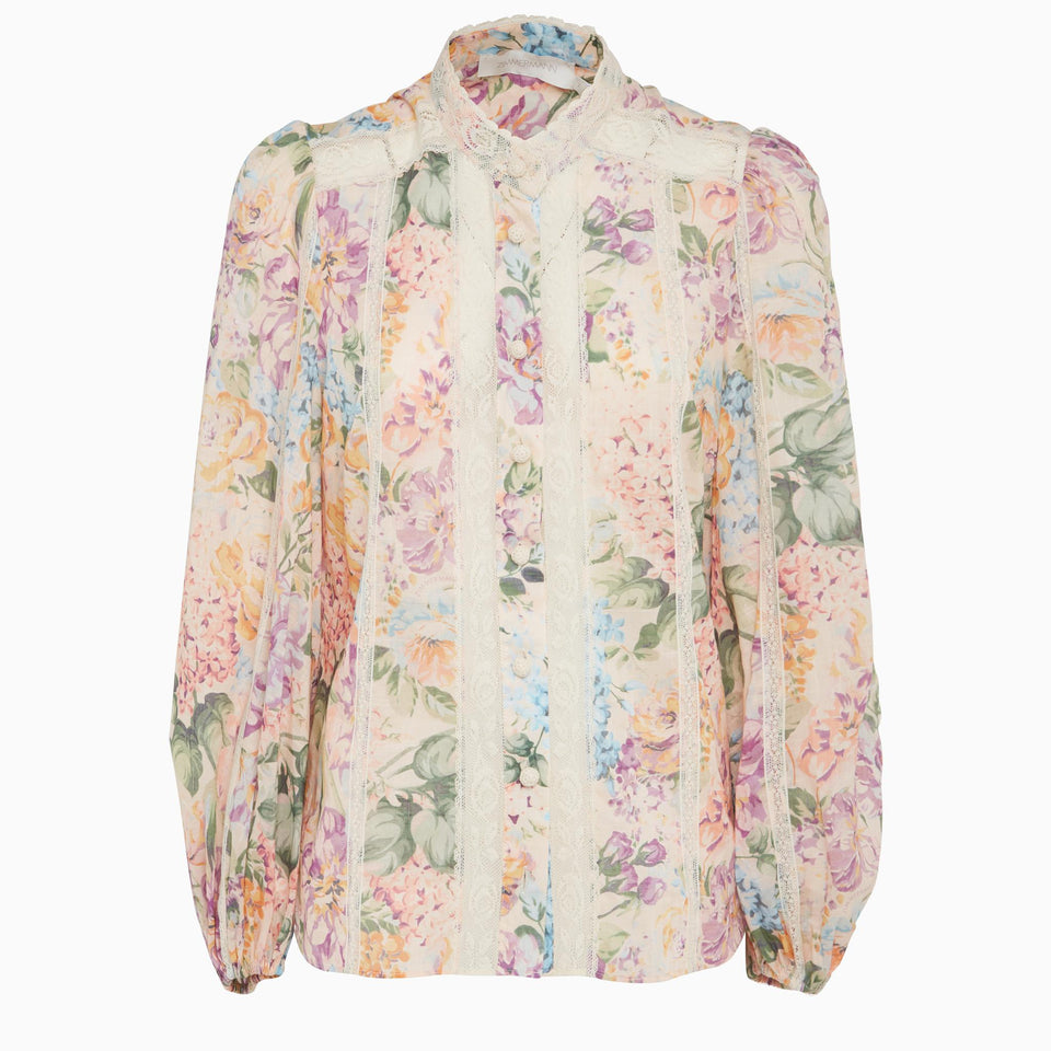 Multicolor silk shirt