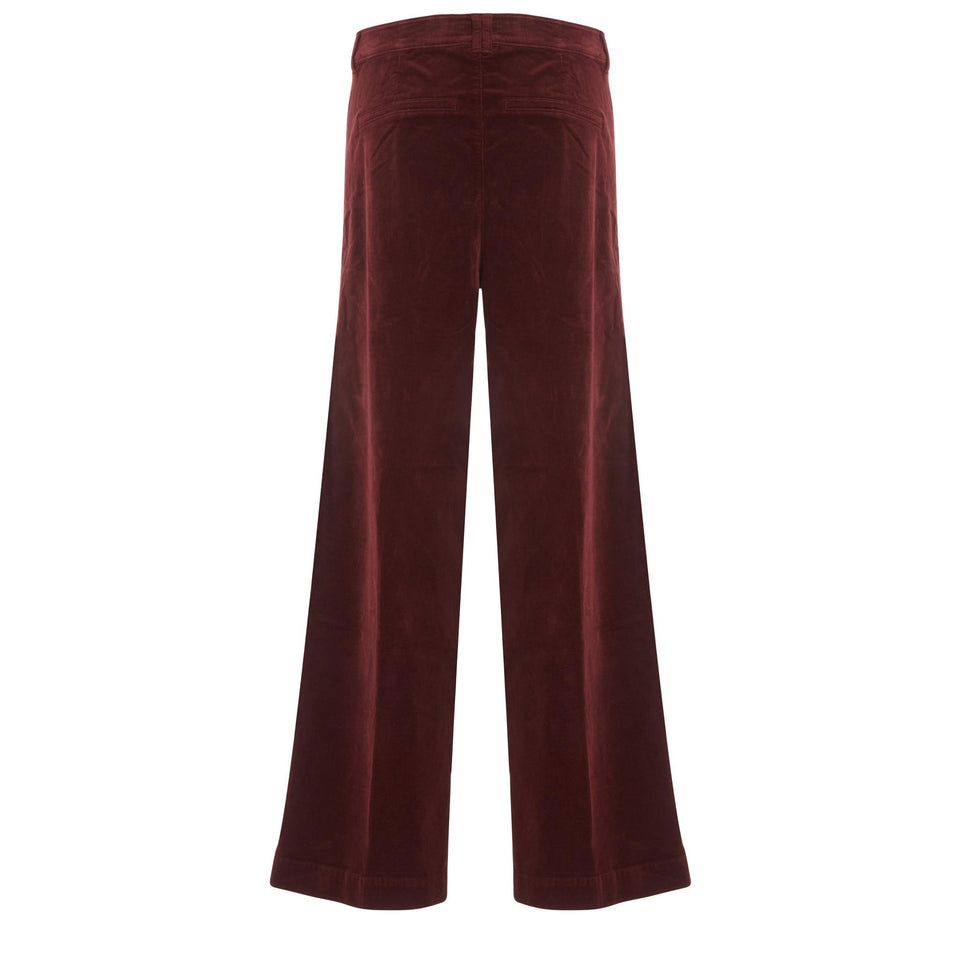 Pantalone "Sasha" in tessuto rosso