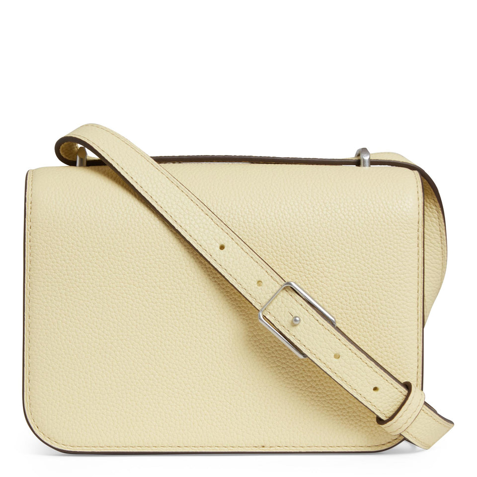Borsa piccola "Eleanor Pebbled" in pelle gialla 155671 700 TORY BURCH 