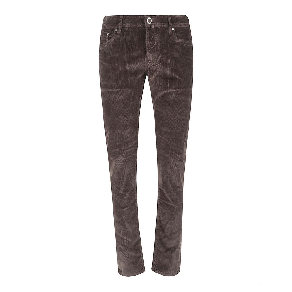 Pantalone in velluto marrone QE006036 S3653F44 JACOB COHEN 