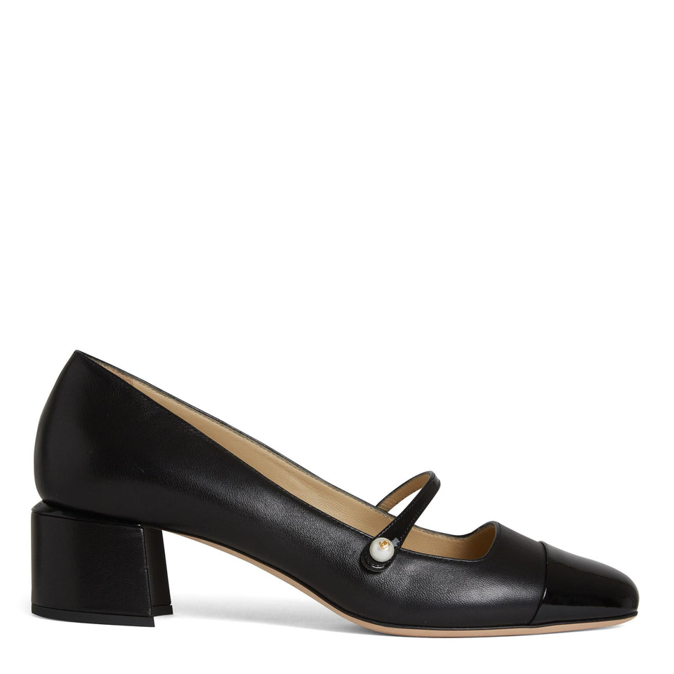 Décolleté "Elisa 45" in pelle nere ELISA 45 PTZBLACK/BLACK JIMMY CHOO 