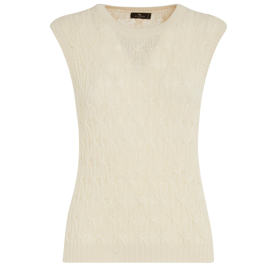 Maglia in lana bianca