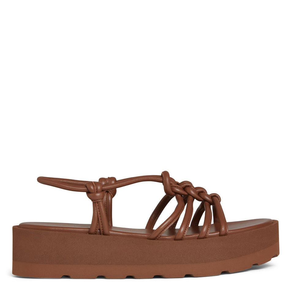 Sandali ''Hebe'' in nappa marrone G32522 05GOMNPSCUOI GIANVITO ROSSI 