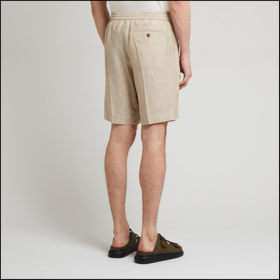 Shorts in lino beige