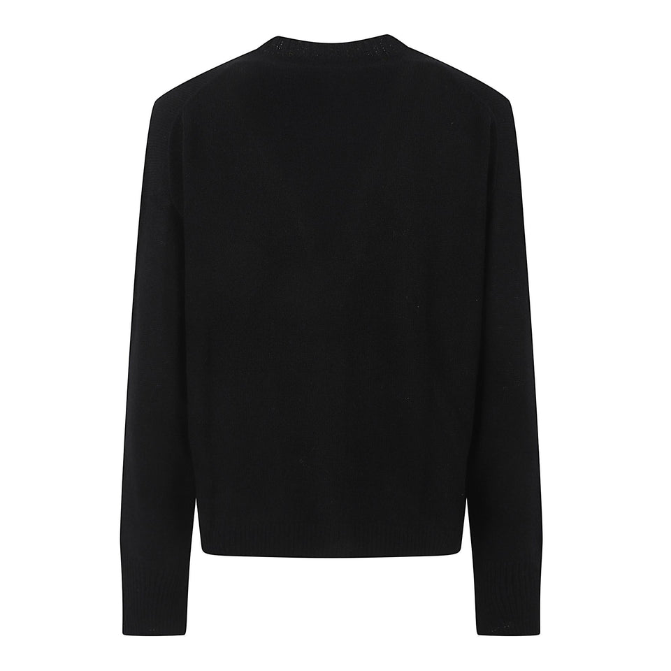 Cardigan in cashmere nero 25511170 90 ALLUDE 