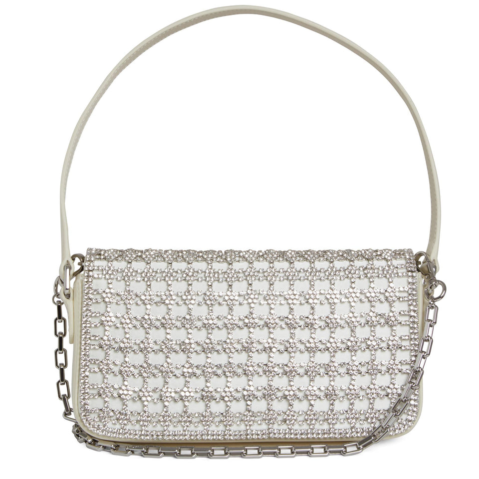 White crystal handbag