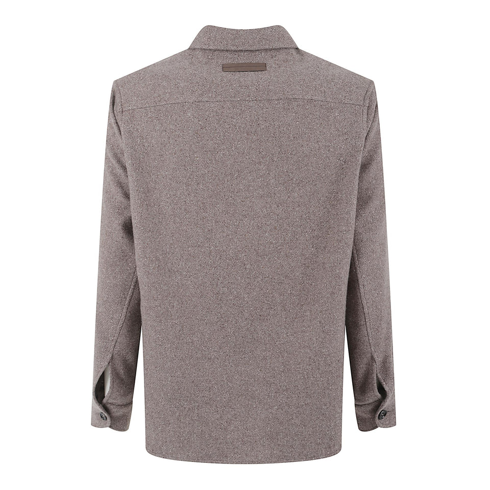 Camicia in cashmere marrone RUGV10A2 SOT48018G-054 ZEGNA 