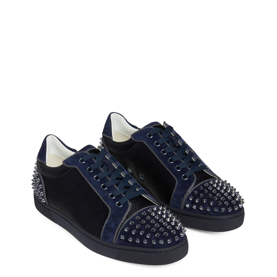 Seavaste 2'' sneakers in blue leather – GIO MORETTI