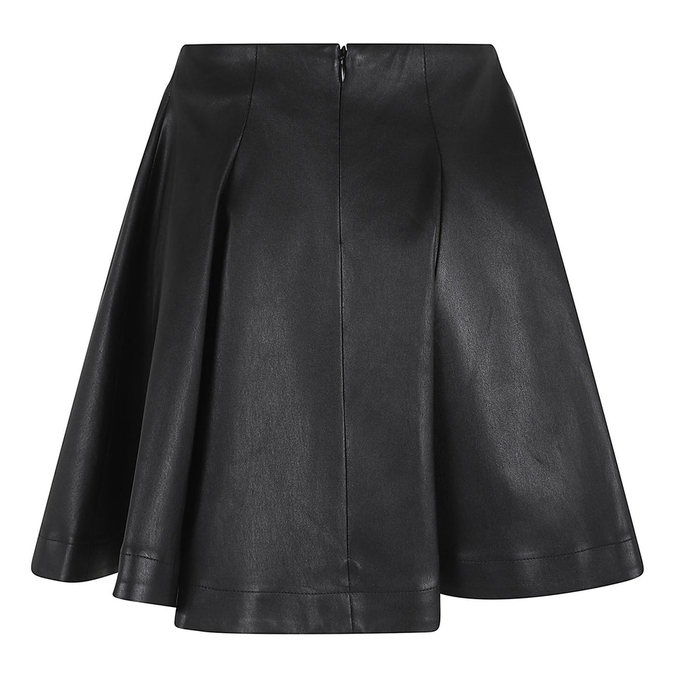 Gonna "Arielle" in pelle nera ARIELLE PLONGENOIR STOULS 
