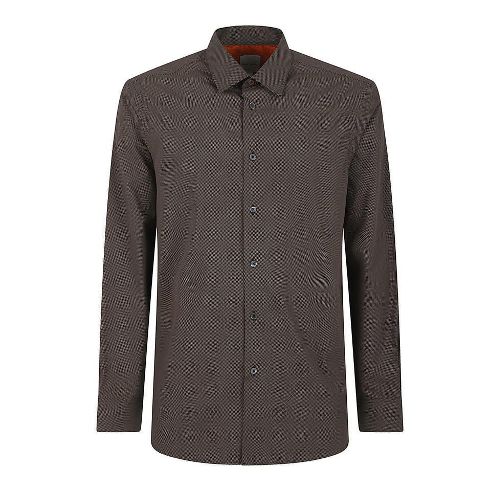Camicia in cotone marrone M1R800P T0281679 PAUL SMITH 