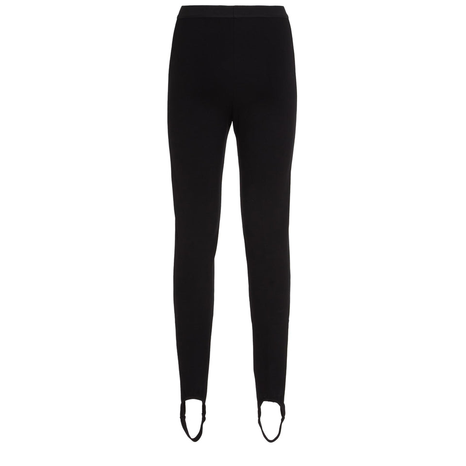 Black fabric leggings