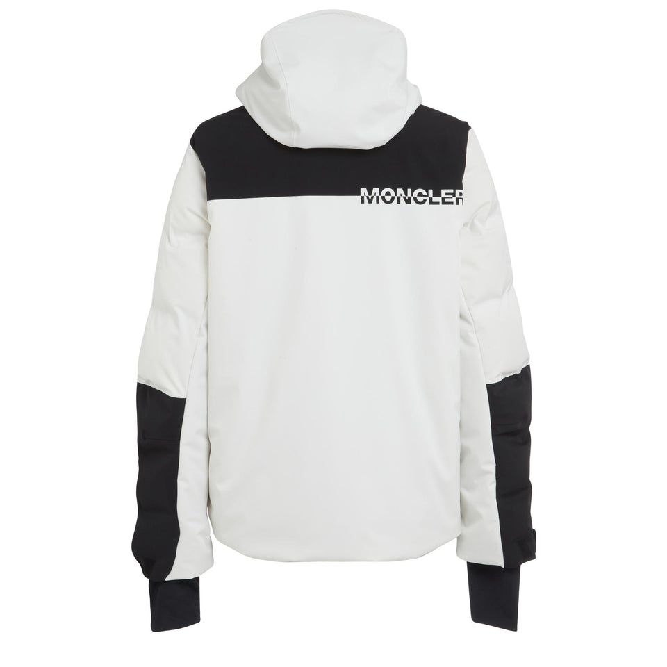 "Curtis" down jacket in white fabric