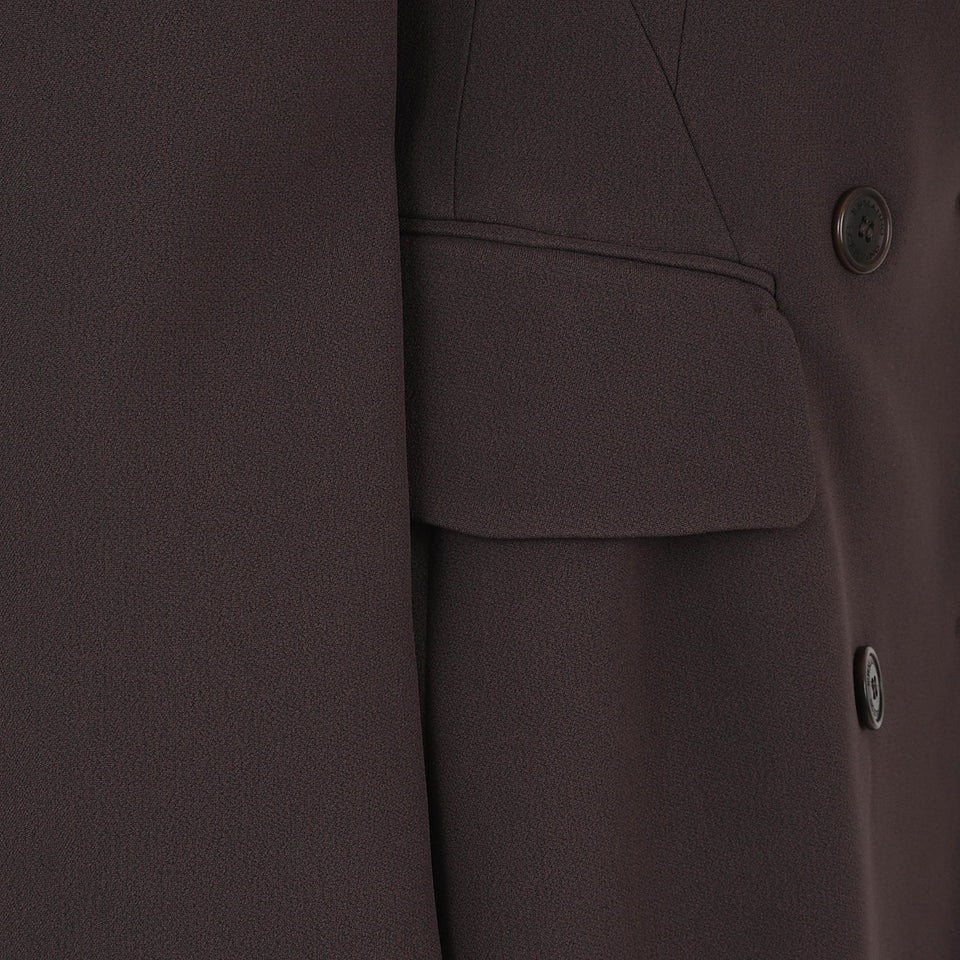 Blazer doppio petto in lana marrone D476I723 ILM91018 ERMANNO SCERVINO 