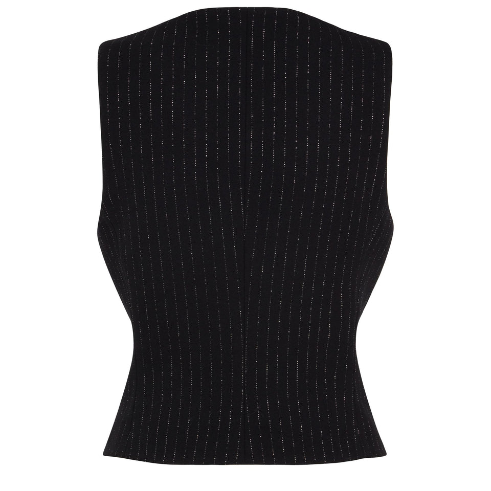 Gilet in tessuto nero