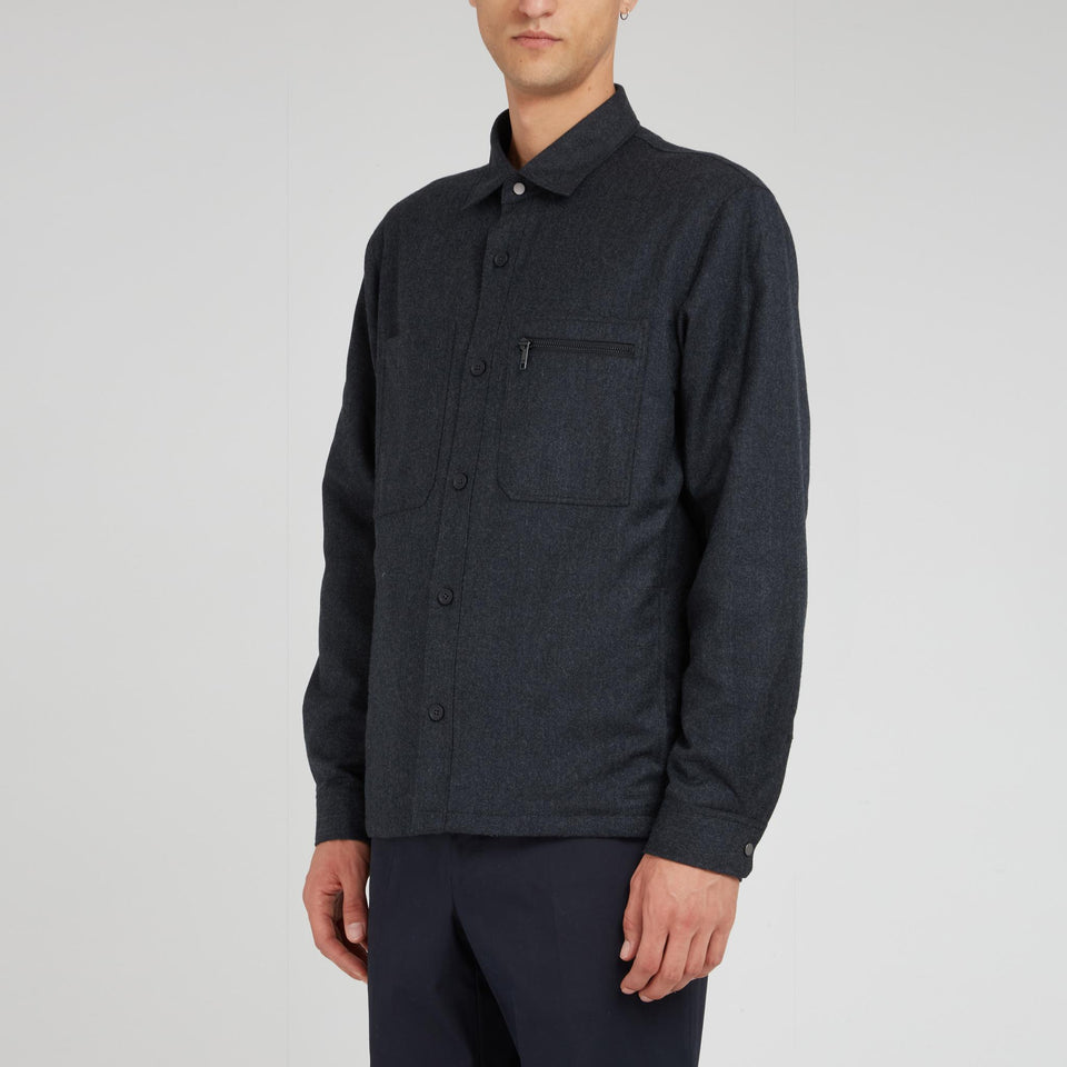 Grey wool shirt