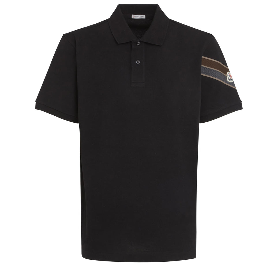 Polo in cotone nera
