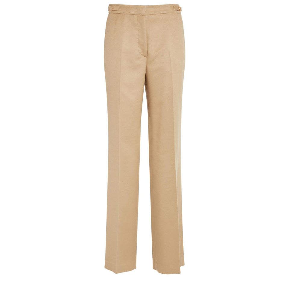 "Vesta" trousers in beige wool