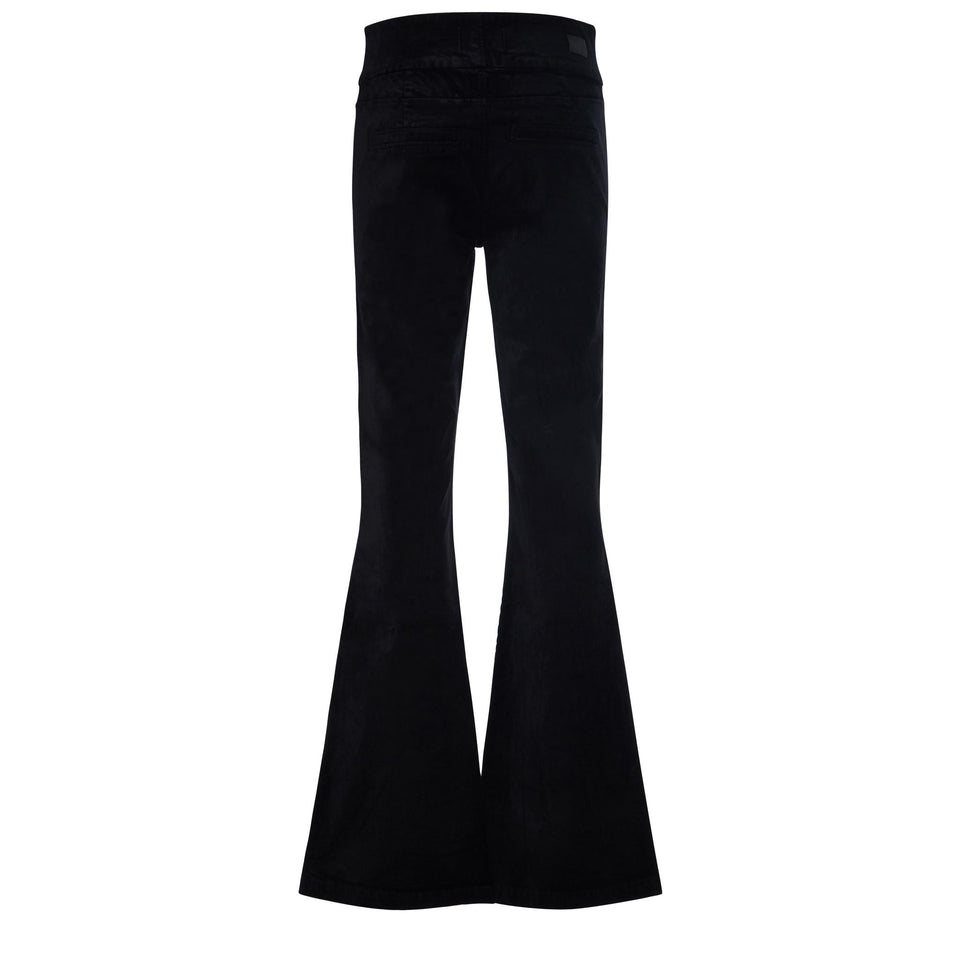 Pantalone "HR Lou Lou" in tessuto nero - GIO MORETTI