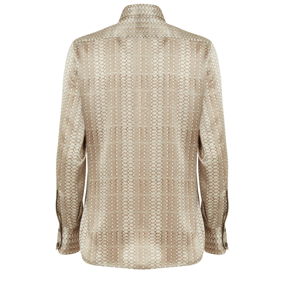 Multicolor silk shirt