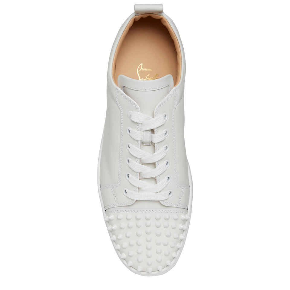 Sneakers "Louis Junior Spikes" in pelle bianche 3240422 3047 CHRISTIAN LOUBOUTIN 
