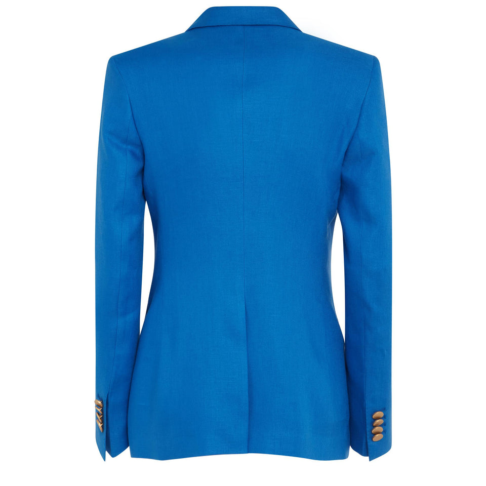 Blazer doppio petto ''J-Parigi'' in tessuto blu