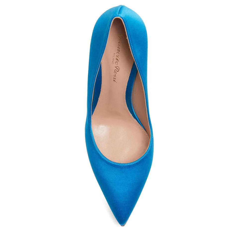 Decolletè "Gianvito" in raso azzurra G24580 85RICCASTURC GIANVITO ROSSI 
