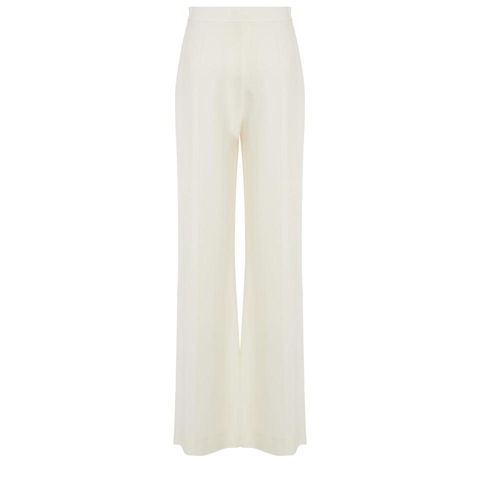 Pantalone in cady bianco P0005NR25 CD003W0005 ELIE SAAB 
