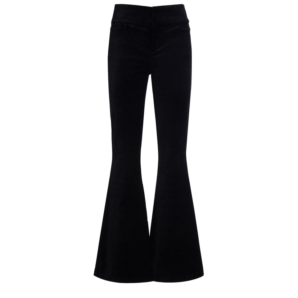 Pantalone "HR Lou Lou" in tessuto nero - GIO MORETTI