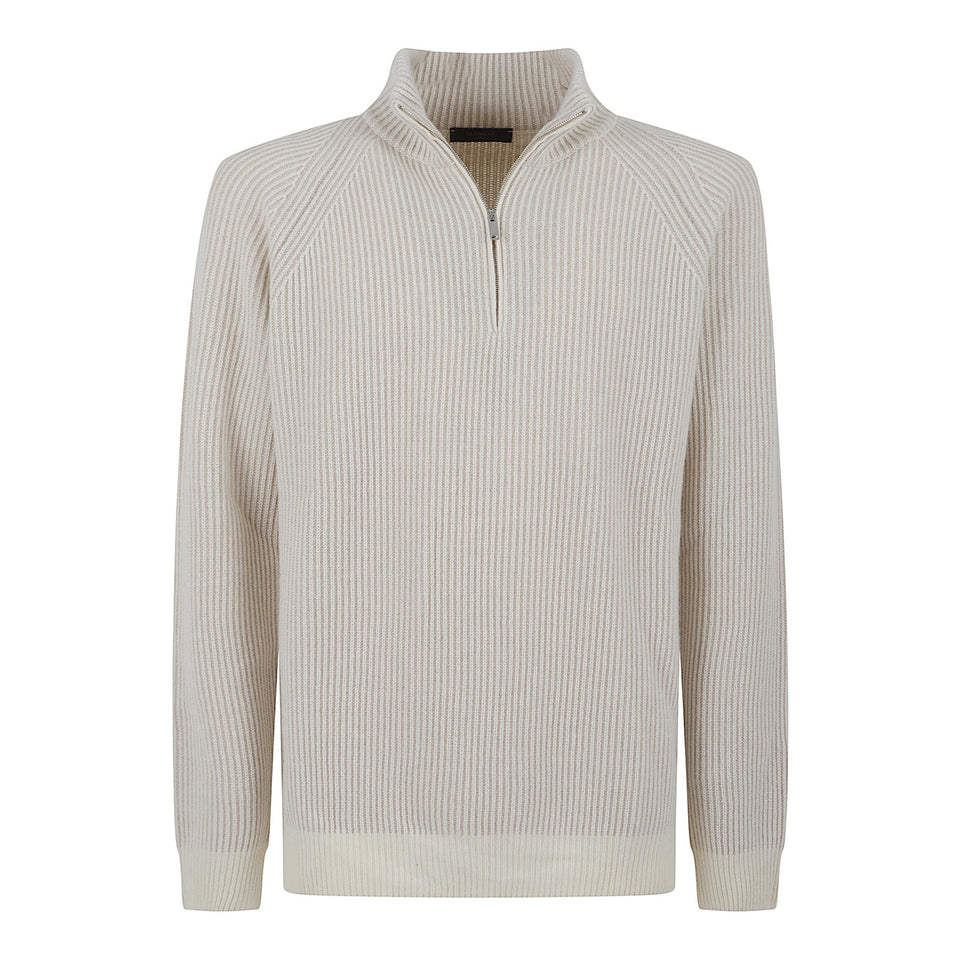 Maglia in lana beige 812429 ZK132Z5600 INCOTEX 