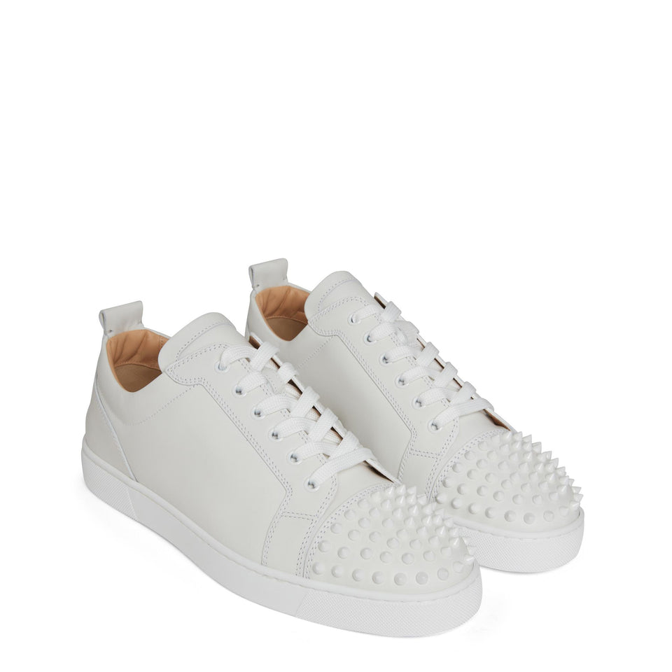 Sneakers "Louis Junior Spikes" in pelle bianche 3240422 3047 CHRISTIAN LOUBOUTIN 