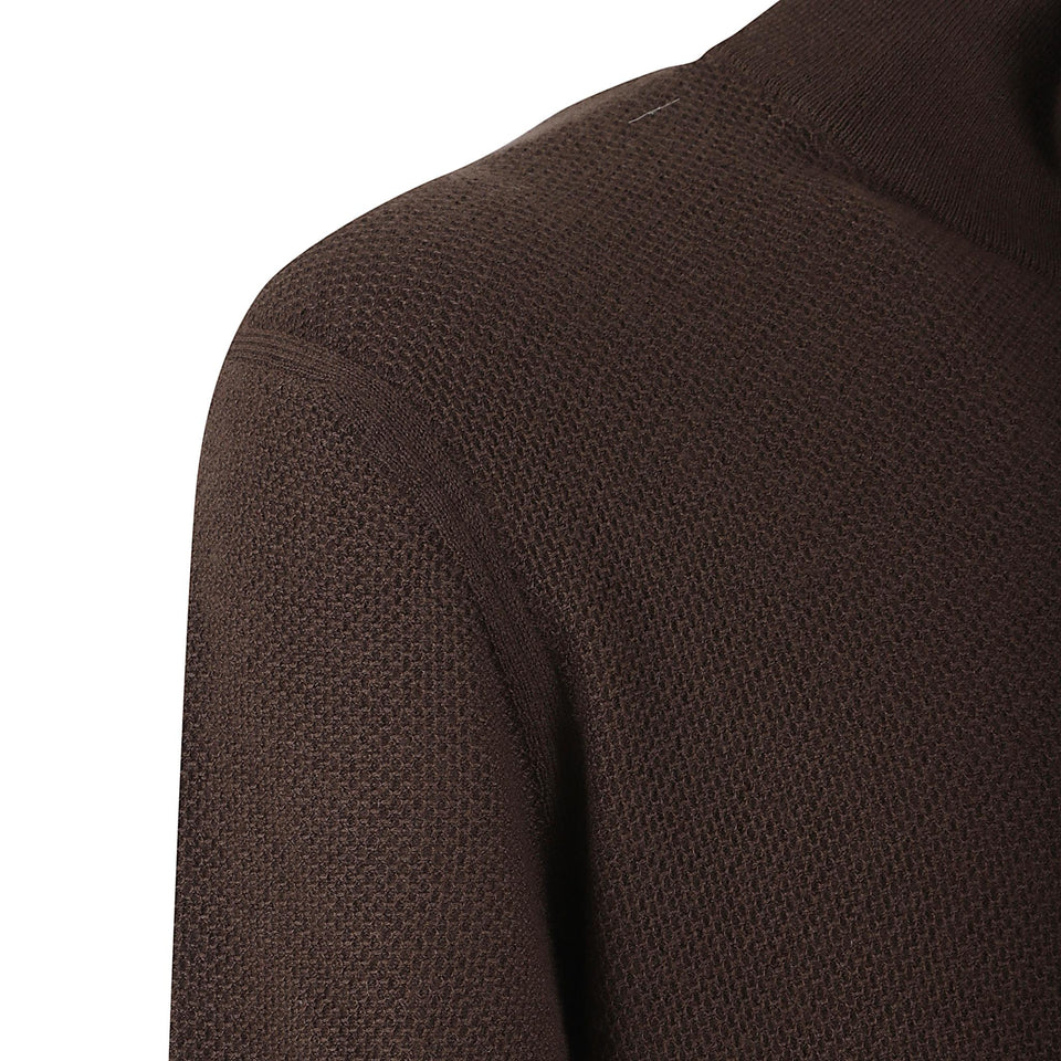 Maglia in lana marrone RUGK93A2 127M06-001 ZEGNA 
