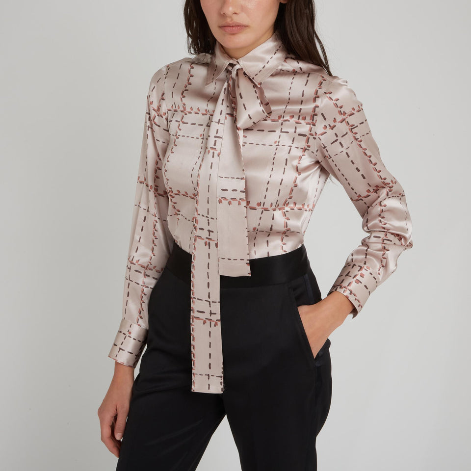 Camicia in seta multicolor