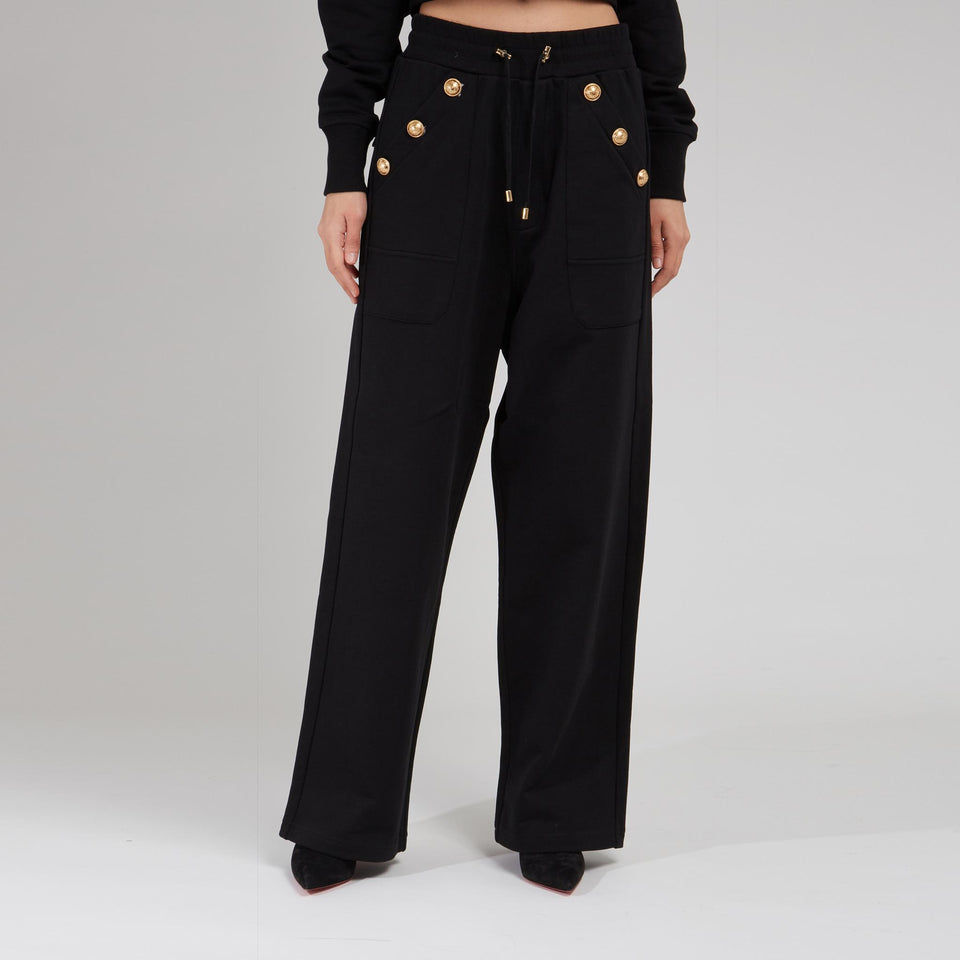 Pantalone in cotone nero - GIO MORETTI