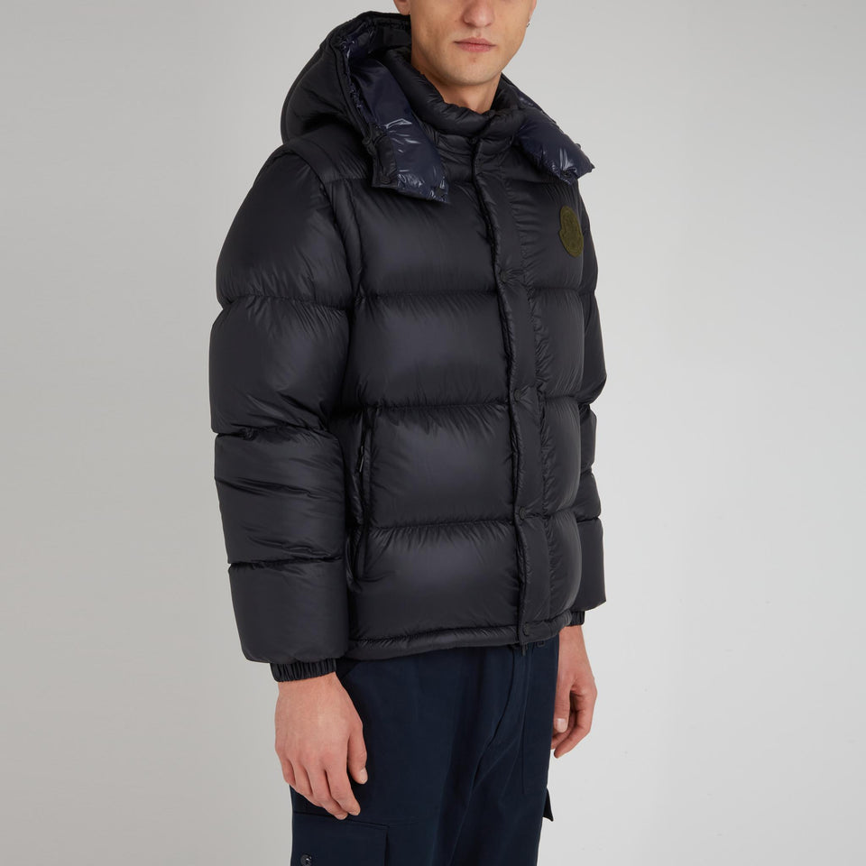 "Cyclone" down jacket in grey fabric