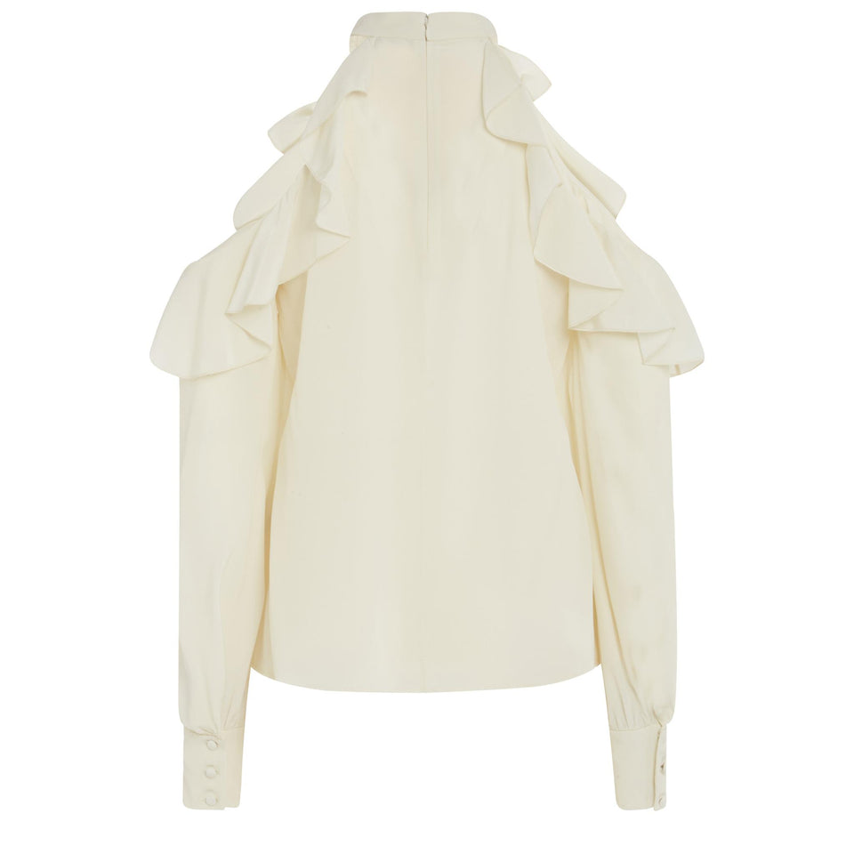 Maglia in tessuto bianca