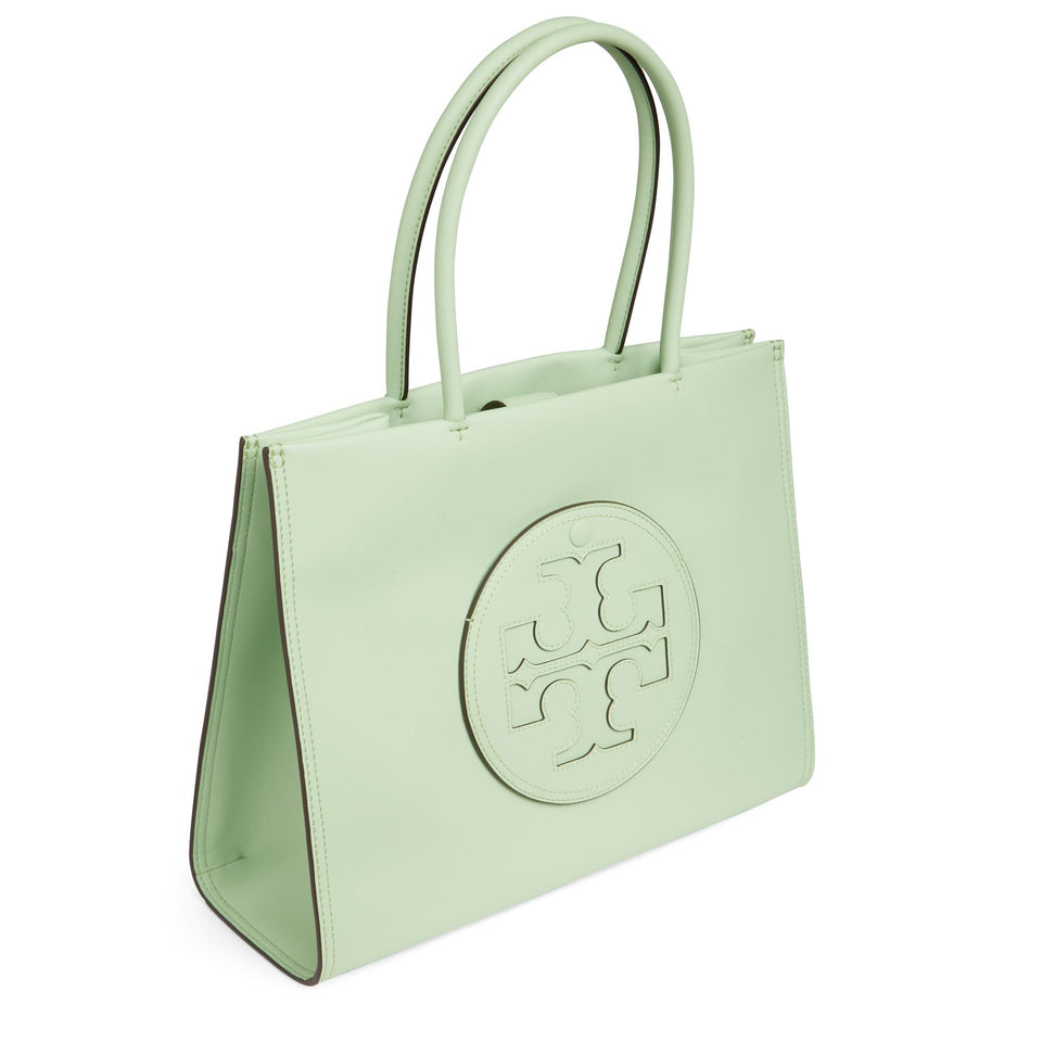 Borsa shopping '' Eco Ella'' piccola in pelle verde 145612 300 TORY BURCH 