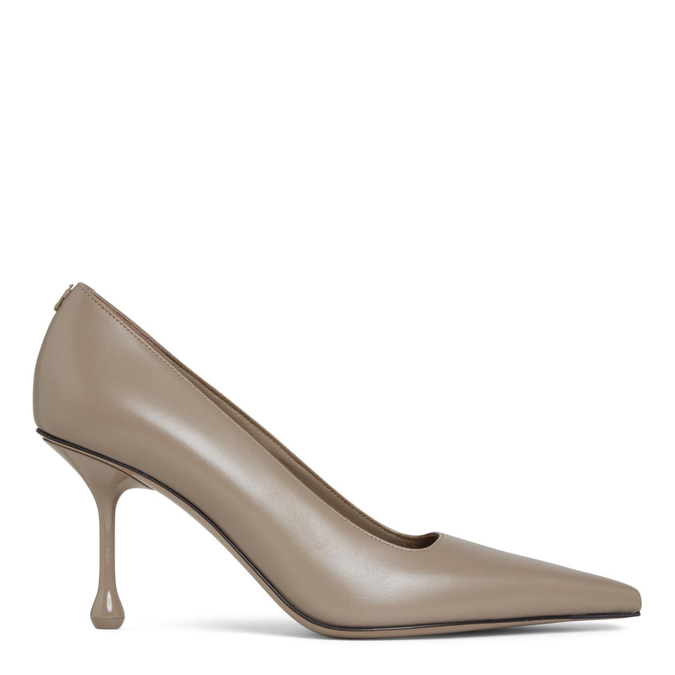 Decolletè "Ixia 80''  in pelle grigia IXIA80 CLFTAUPE JIMMY CHOO 