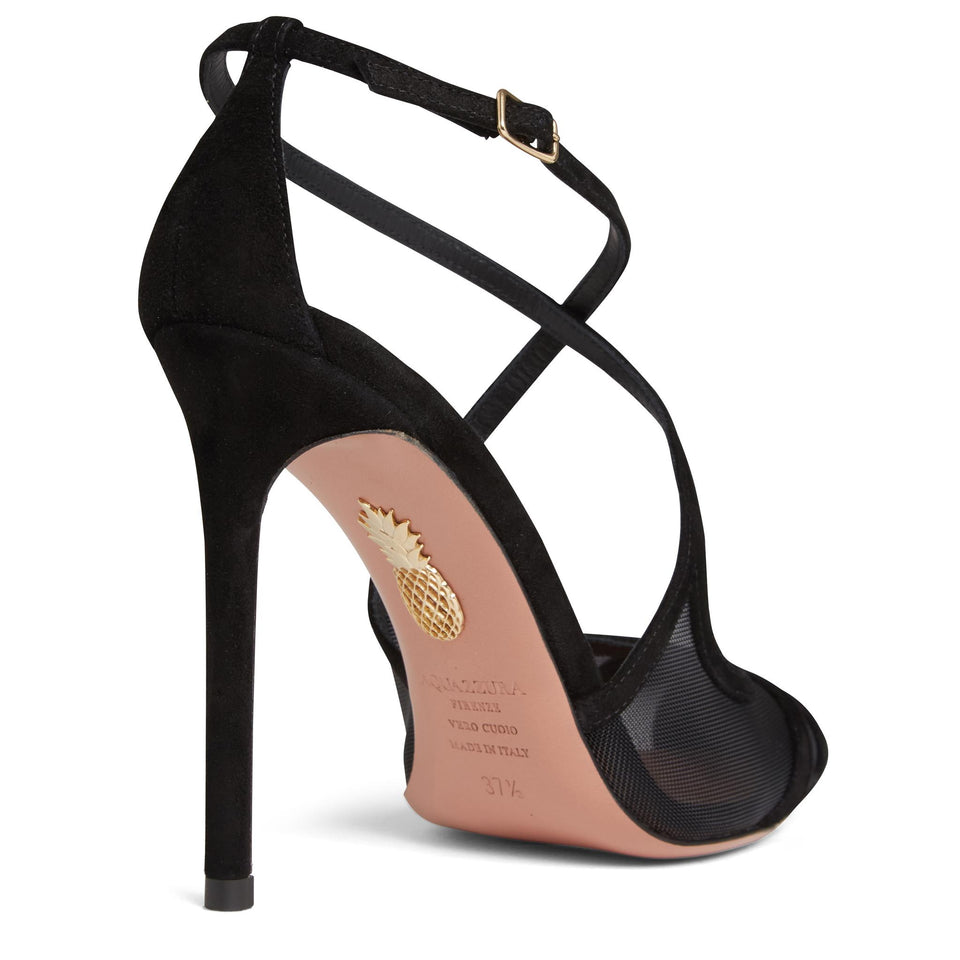 Dècolletè ''Shear Pump'' in tessuto nere SSHHIGP0 SFE000 AQUAZZURA 