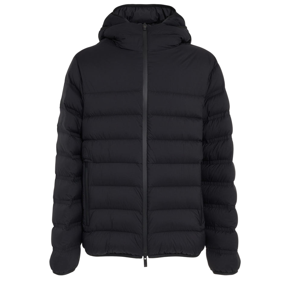 "Arroux" down jacket in black fabric