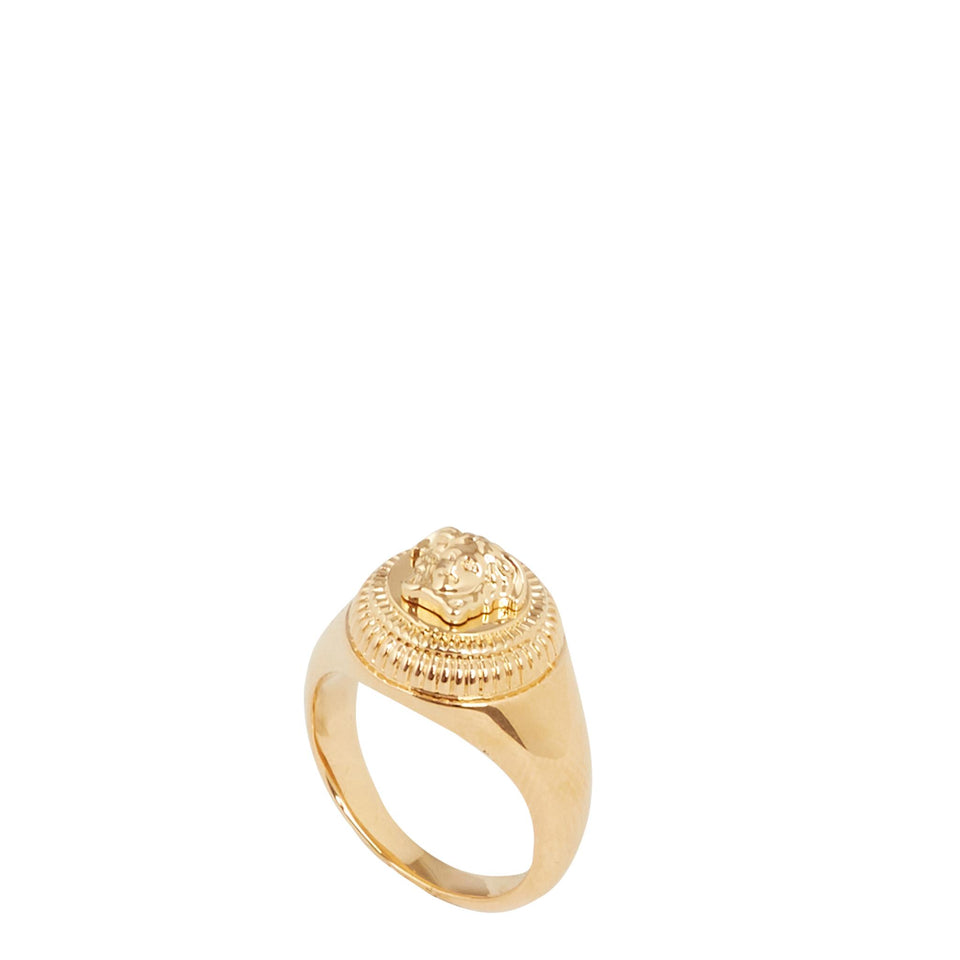 Golden metal ring