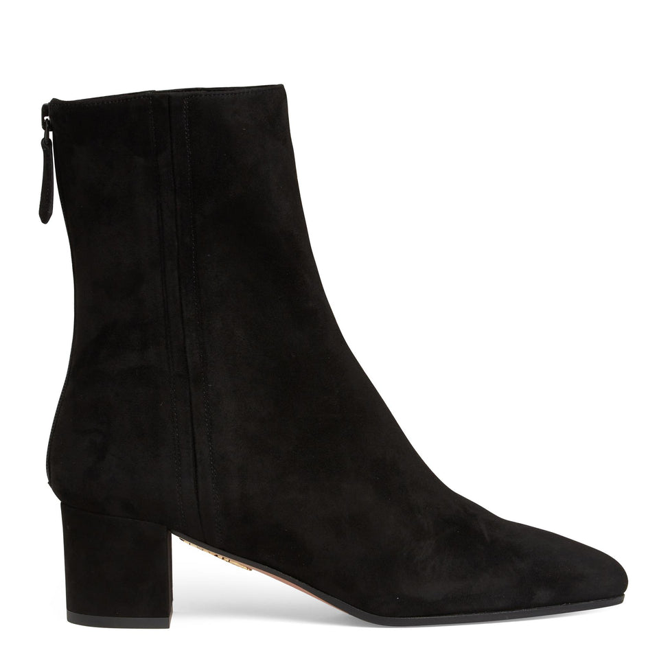 Stivaletto "Groove" in suede nero GRVMIDB0 SUE000 AQUAZZURA 