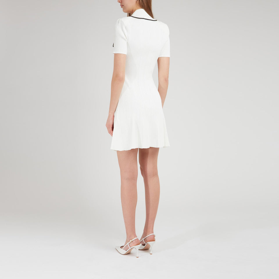 Abito in tessuto bianco