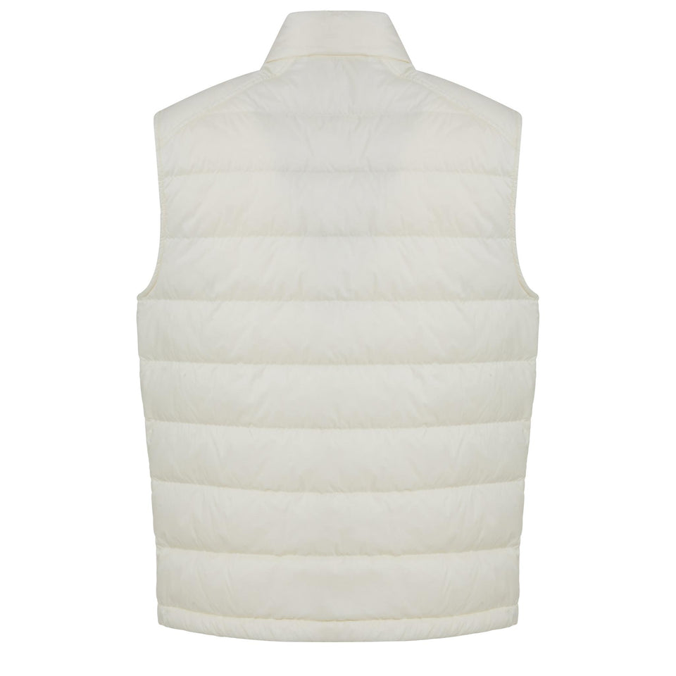 White fabric vest