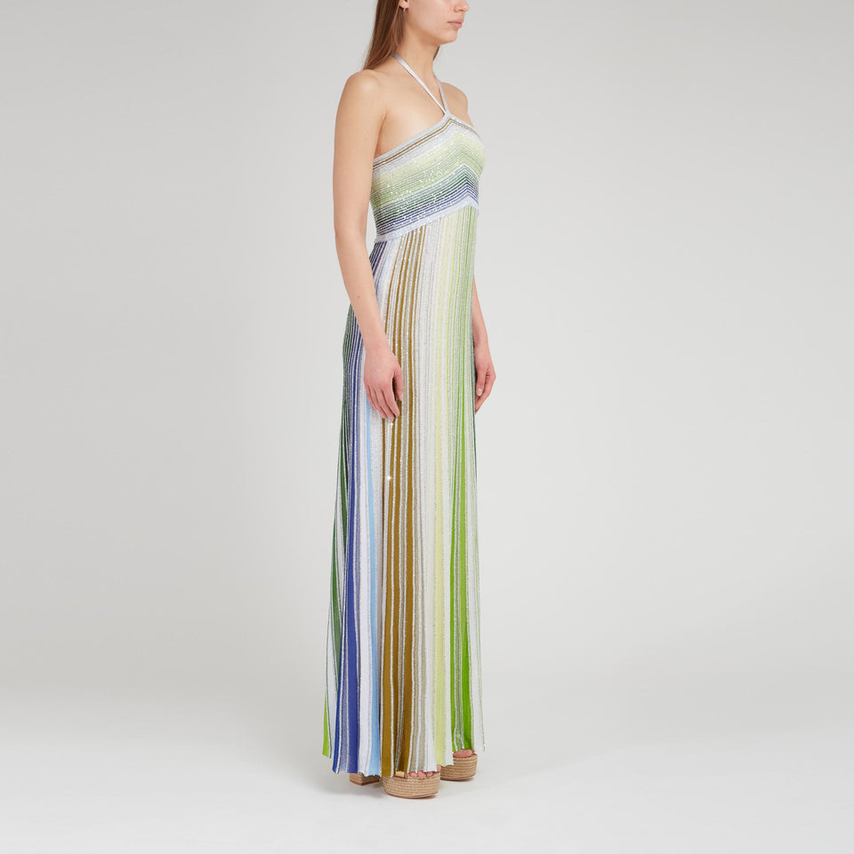 Abito in tessuto multicolor