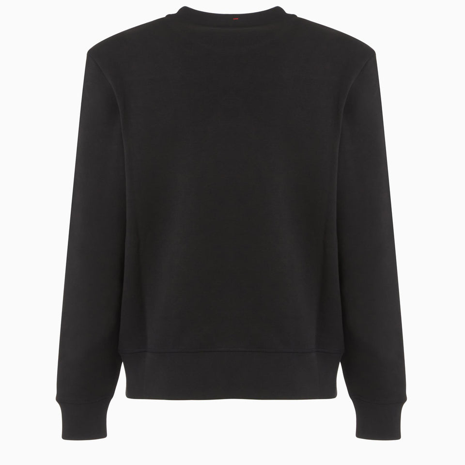 Black cotton sweatshirt