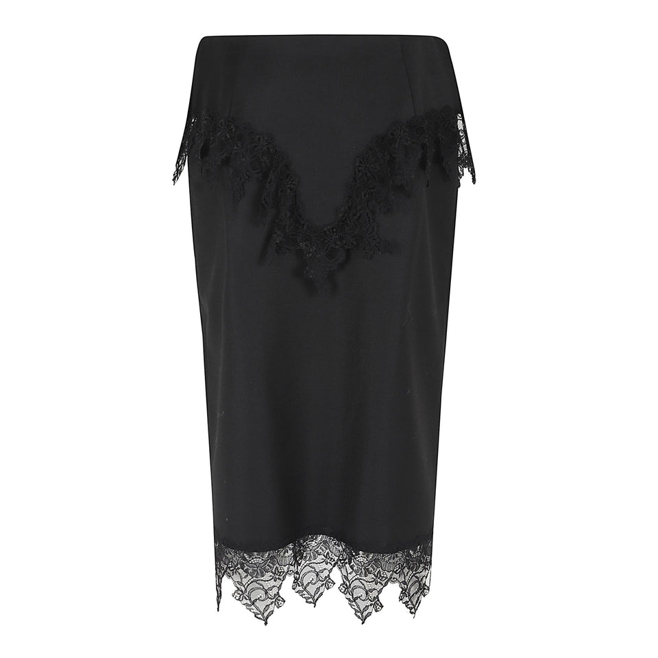 Gonna in lana nera 2G268A N0990 BLUMARINE 