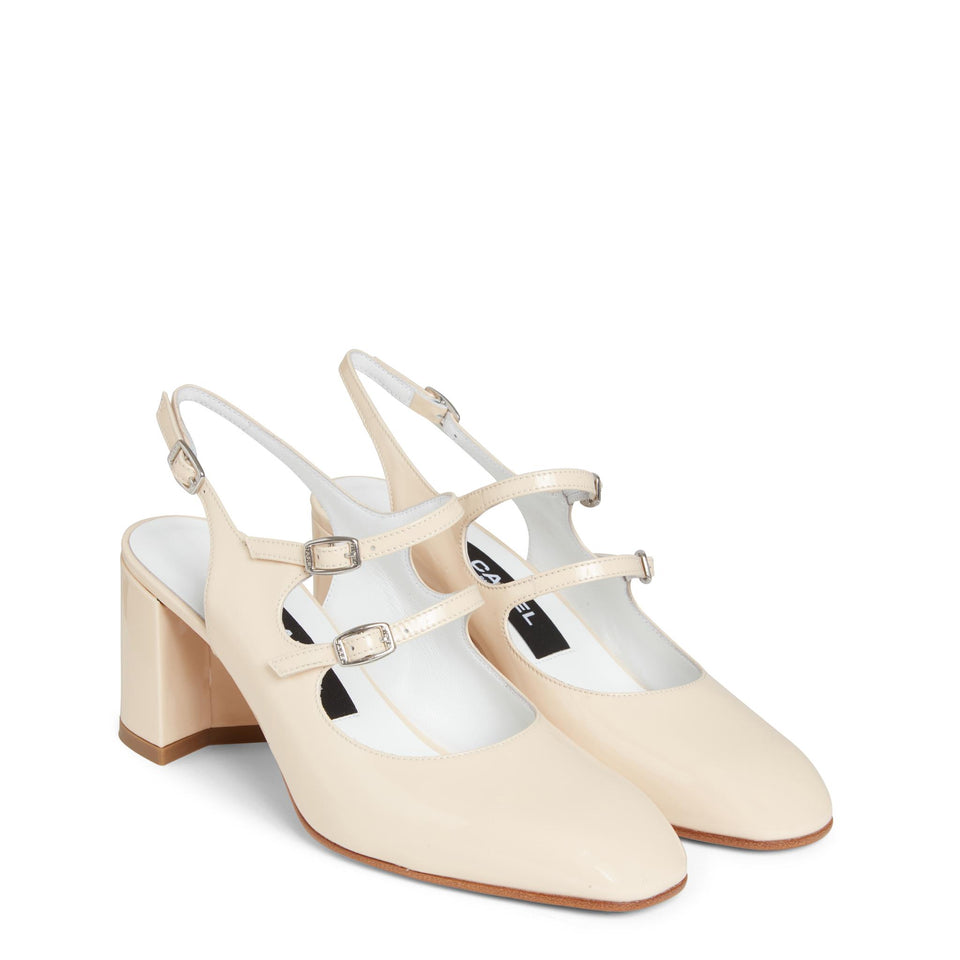 Decolletè "Banana" in pelle beige BANANA VERNISBEIGE CAREL PARIS 