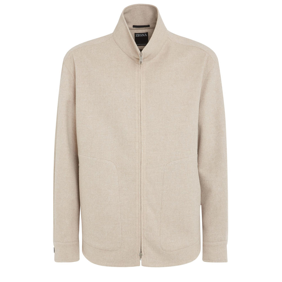 Giubbino in lana beige