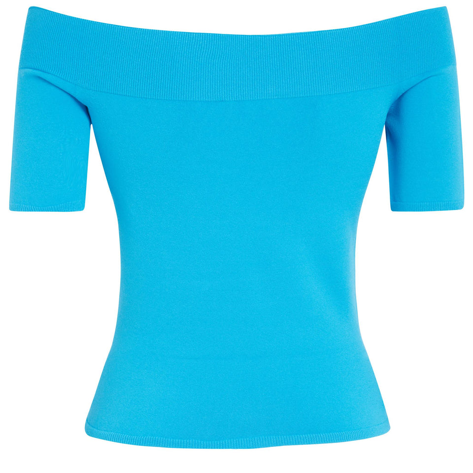 Light blue knitted top